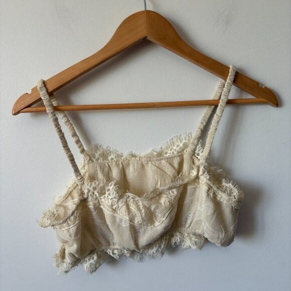 Free people Love Story 2-Piece Lounge Short + Tank Set Cream White Size XS - Picture 6 of 11